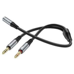 محول Hoco UPA21 2-in-1 3.5mm Audio 25cm