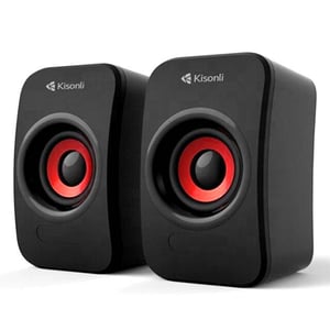 سبيكر Kisonli KS-07 2.0 قناة 6W USB أسود