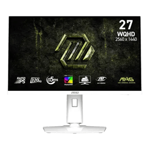 شاشة MSI MAG 274QRFW X32 27″ 2560x1440 320Hz IPS أبيض