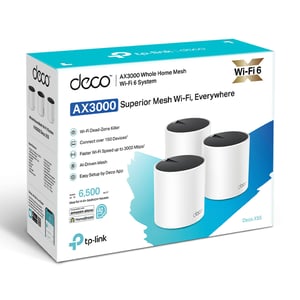 راوتر TP-Link Deco X55 WiFi 6 Dual Band Mesh 3-Pack