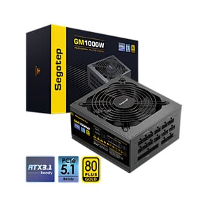 Segotep GM1000 1000W 80+ Gold Fully Modular PSU Black