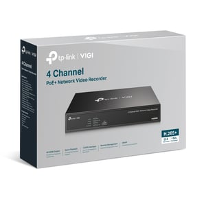 مسجل فيديو شبكي TP-Link VIGI NVR1004H-4P بـ 4 قنوات PoE+