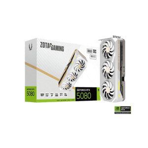 ZOTAC GAMING GeForce RTX 5080 16GB GDDR7 SOLID OC White Edition