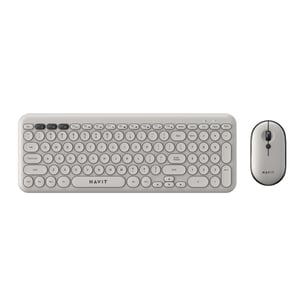 كيبورد Havit KB254GCM مقاس كامل لاسلكي + ماوس رمادي