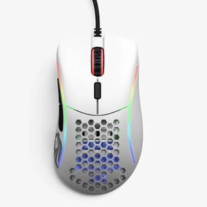 ماوس Glorious Model D 12000 DPI سلكي RGB أبيض