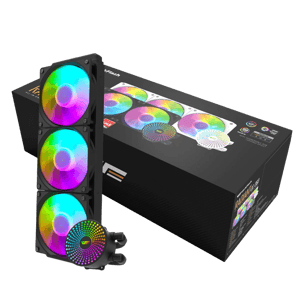 DarkFlash Radiant DC360 360mm AIO Liquid CPU Cooler Black