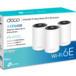 راوتر TP-Link Deco XE75 WiFi 6E Tri-Band AXE5400 3-Pack