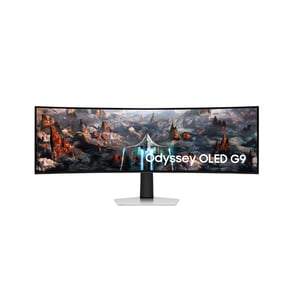 شاشة Samsung Odyssey G93SC 49″ 5120x1440 240Hz QD-OLED منحنية