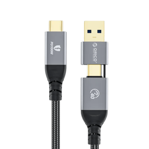 كيبل Orico USB-C إلى USB-C 40Gbps 1.5m أسود
