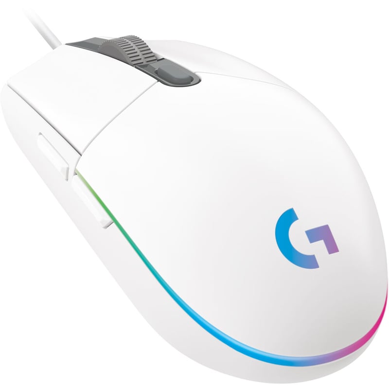 ماوس Logitech G203 LIGHTSYNC 8000 DPI RGB USB أبيض - 1