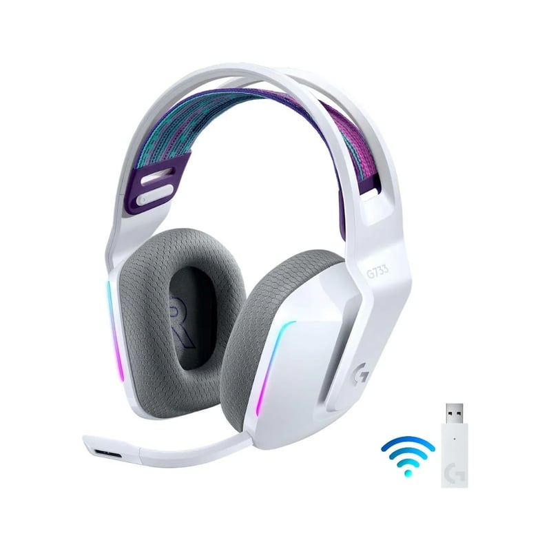 Logitech G733 LIGHTSPEED Wireless Gaming Headset White - 6