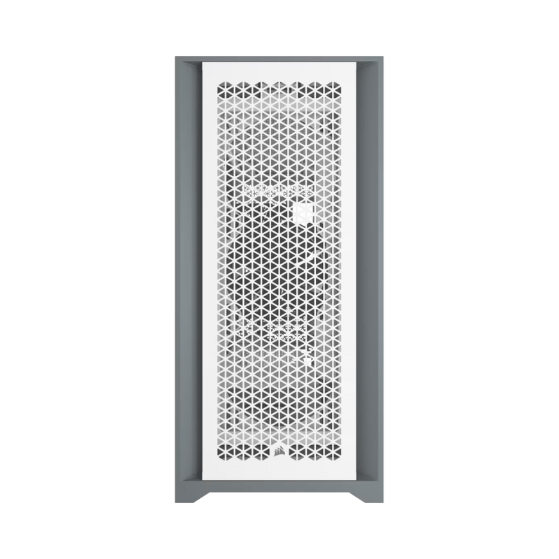كيس Corsair 5000D Airflow Mid-Tower أبيض زجاج مقسى - 1