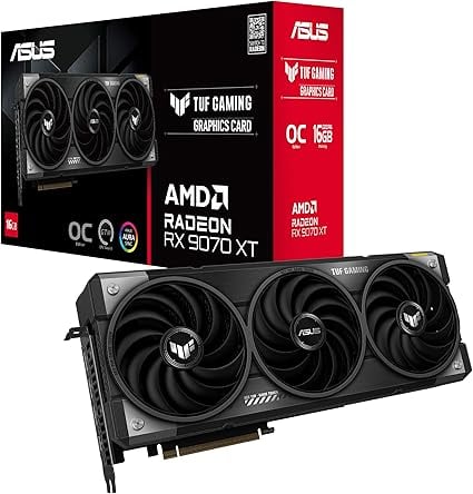 كارت شاشة ASUS TUF GeForce RTX 9070XT 16GB GDDR6 OC Edition - 1