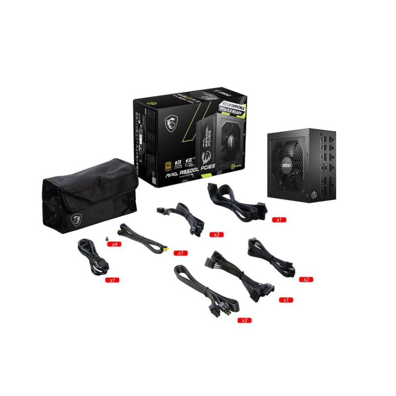 MSI MAG A650GL 650W 80+ Gold Fully Modular PSU - 6