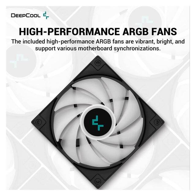 مبرد DeepCool LE520 240mm AIO سائل 220W TDP أسود - 5