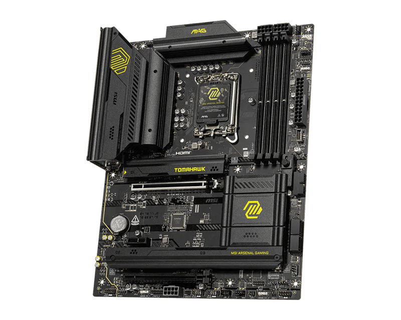 مذربورد إم إس آي MAG B860 Tomahawk WiFi لمعالجات LGA 1851 مقاس ATX مع DDR5 و PCIe 5.0 و Thunderbolt 4 - 6