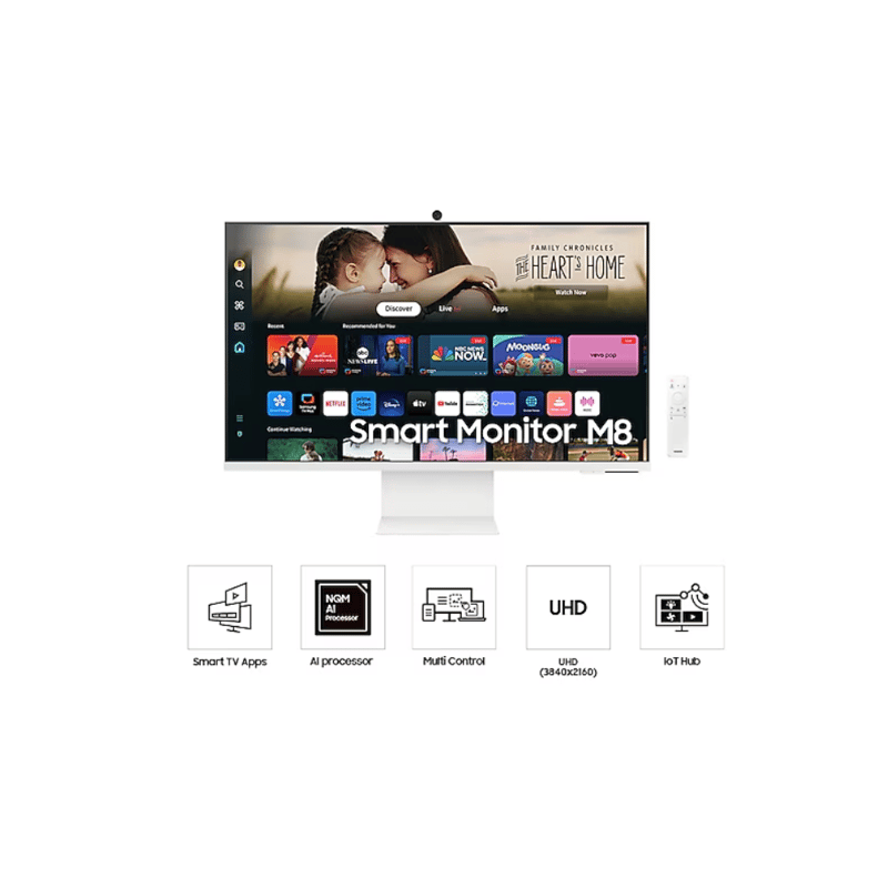 شاشة Samsung M80D 32 انج 3840x2160 60Hz VA أبيض - 4