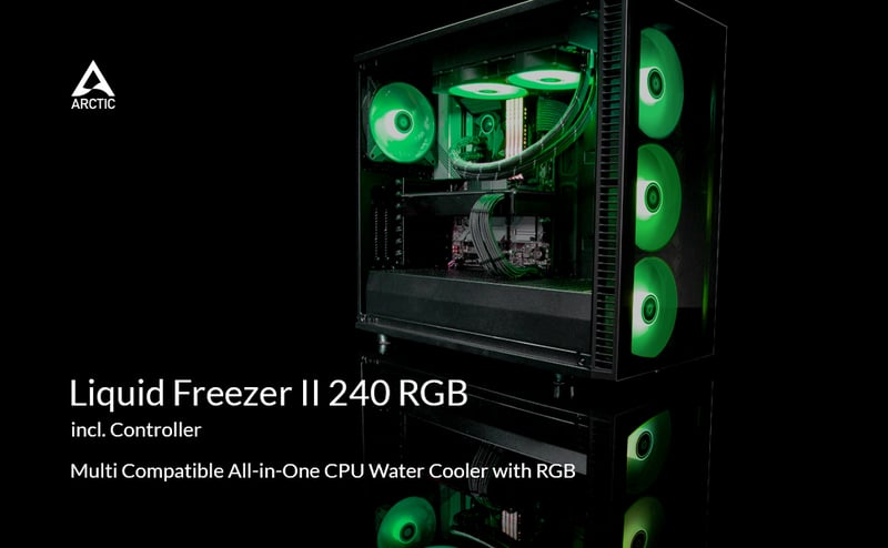 ARCTIC Liquid Freezer II 240 A-RGB AIO Liquid CPU Cooler - 4
