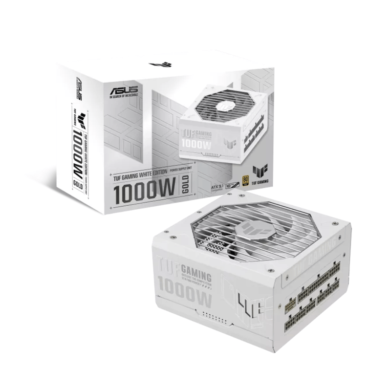 باور سبلاي ASUS TUF Gaming 1000W 80+ Gold Fully Modular Plus أبيض - 1