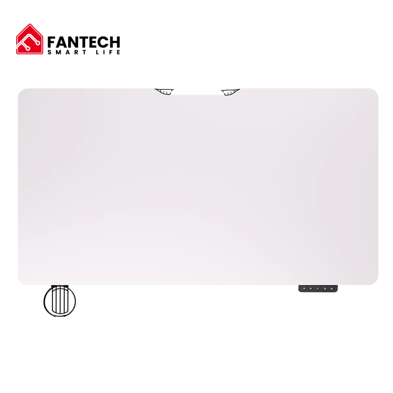 Fantech Workstation WS311 Adjustable Gaming Desk - White - 3