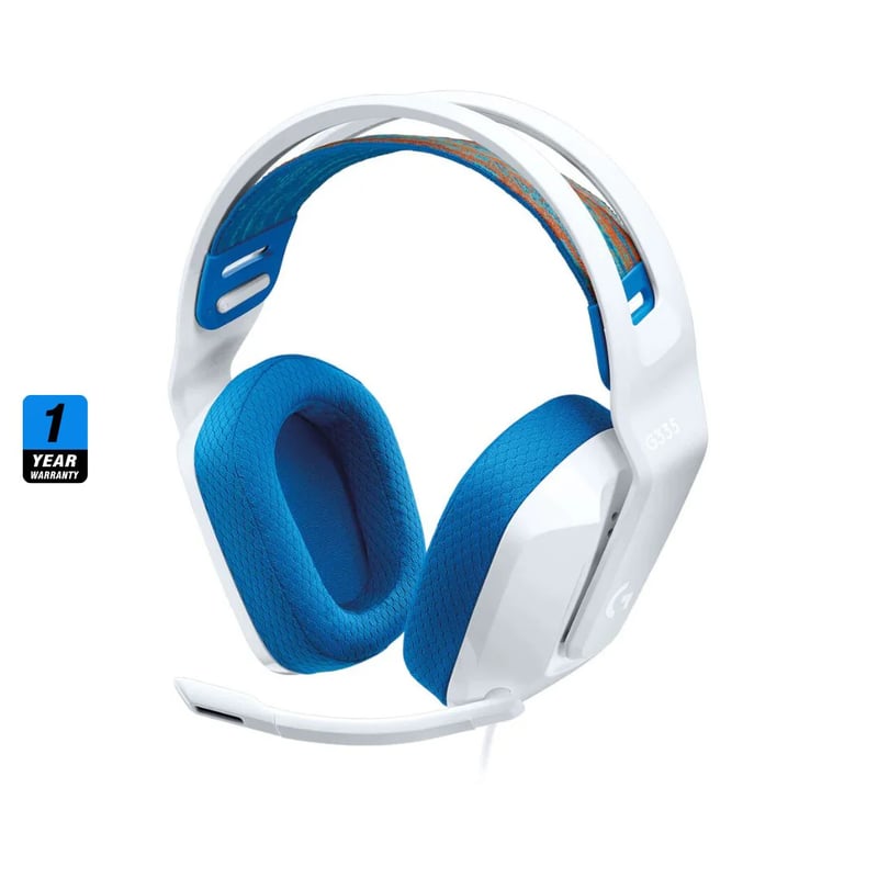 Logitech G335 Wired Gaming Headset 3.5mm White - 3