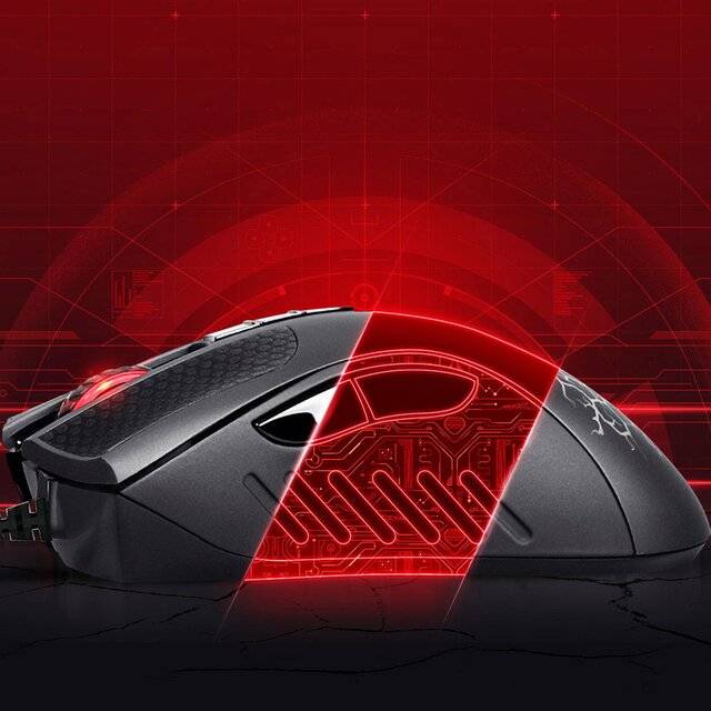 ماوس Bloody A91 6200 DPI بصري سلكي أسود - 4