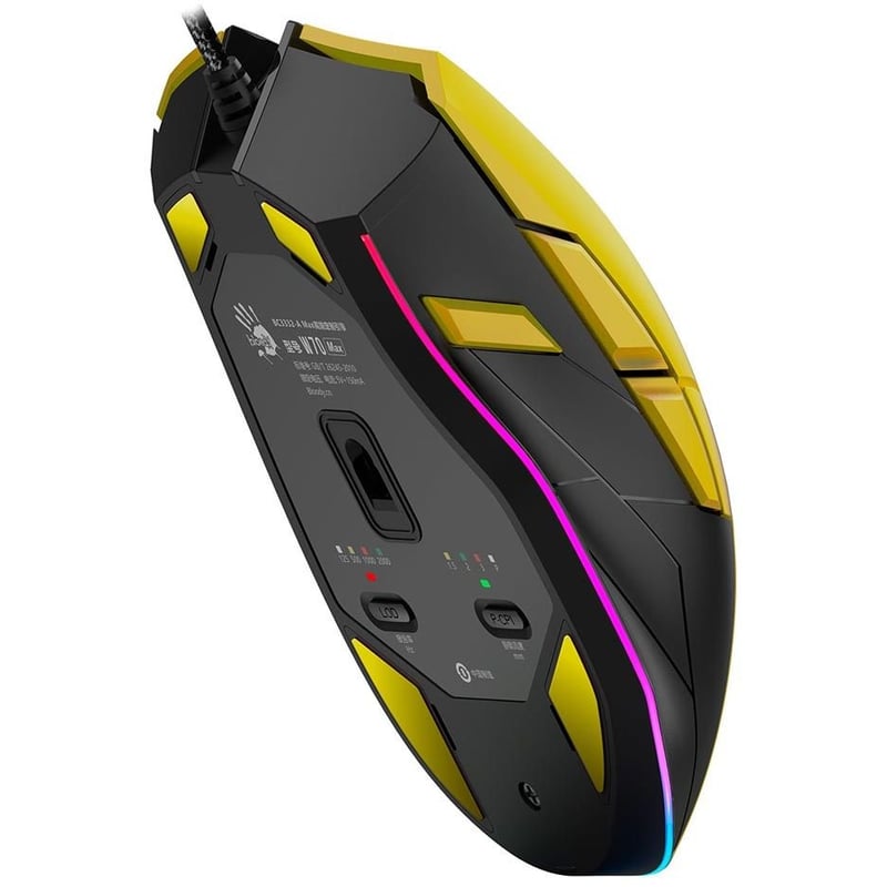 Bloody W70 Max Gaming Mouse Wired 10000 DPI RGB - 5