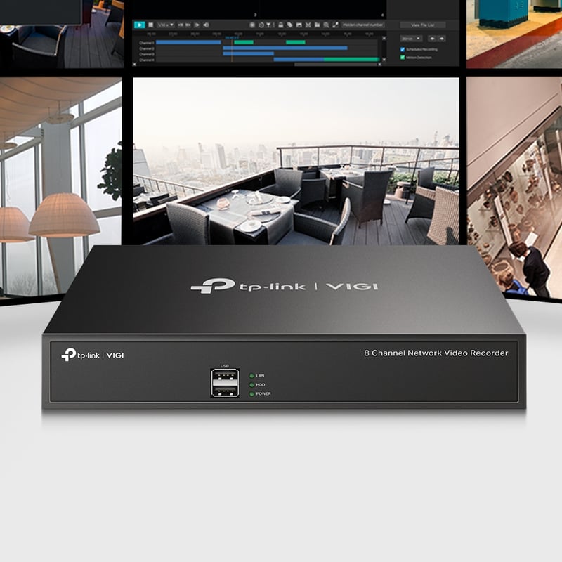 TP-Link VIGI NVR1008H 8-Channel PoE Network Video Recorder - 6