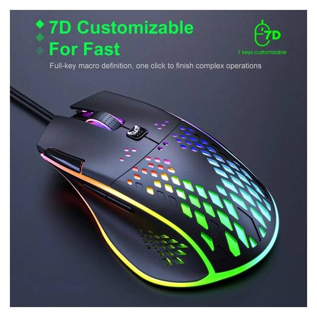 iMice T97 Gaming Mouse Wired 7200 DPI RGB - 2