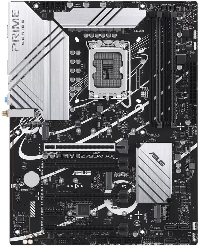 مذربورد أسوس PRIME Z790-V AX لمعالجات LGA 1700 مقاس ATX مع DDR5 و PCIe 5.0 و Wi-Fi 6 - 1