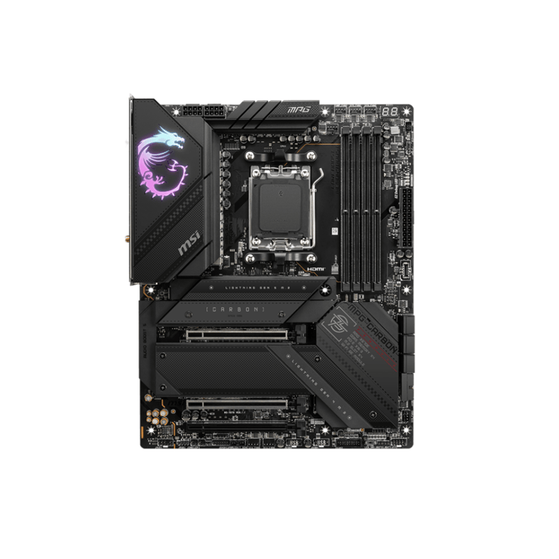 لوحة أم MSI MPG Carbon X670E WiFi AM5 DDR5 ATX أسود - 3