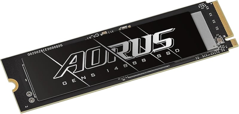 وحدة تخزين جيجابايت AORUS Gen5 14000 SSD بسعة 1 تيرابايت PCIe 5.0 NVMe M.2 داخلية - 6