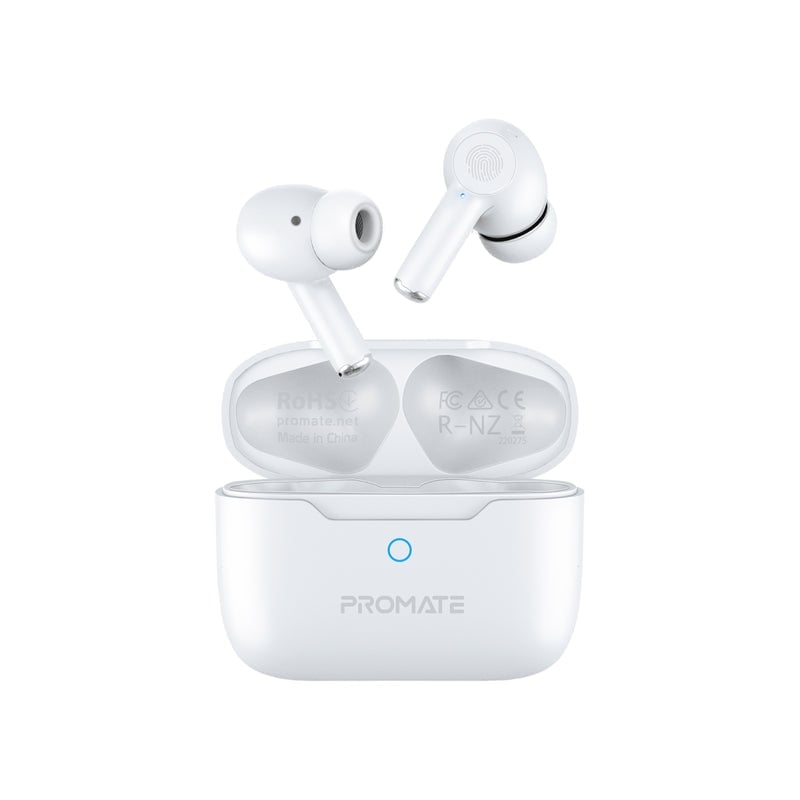 سماعات Promate ProPods TWS Bluetooth 5.3 ANC 5H Blue - 16