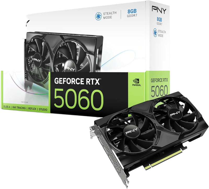 PNY GeForce RTX 5060 8GB GDDR7 Dual Fan OC - 8