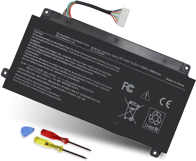Zoom Laptop Battery PA5208 Toshiba Chromebook Satellite - 3
