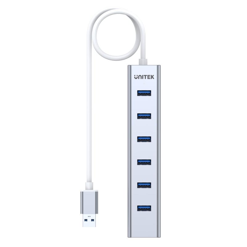 UNITEK Y-3090 7-Port USB 3.0 USB Hub Silver - 11