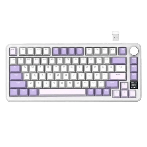كيبورد Attack Shark X85 Pro 75% ميكانيكي لاسلكي RGB أزرق - 5