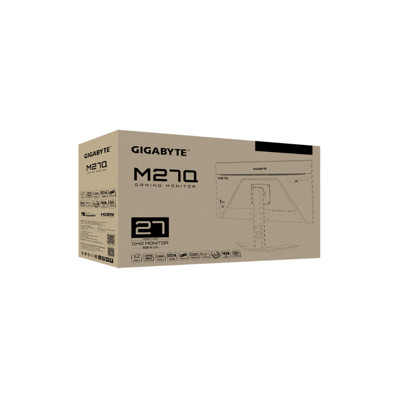 شاشة Gigabyte M27Q 27″ 2560x1440 170Hz IPS أسود - 6