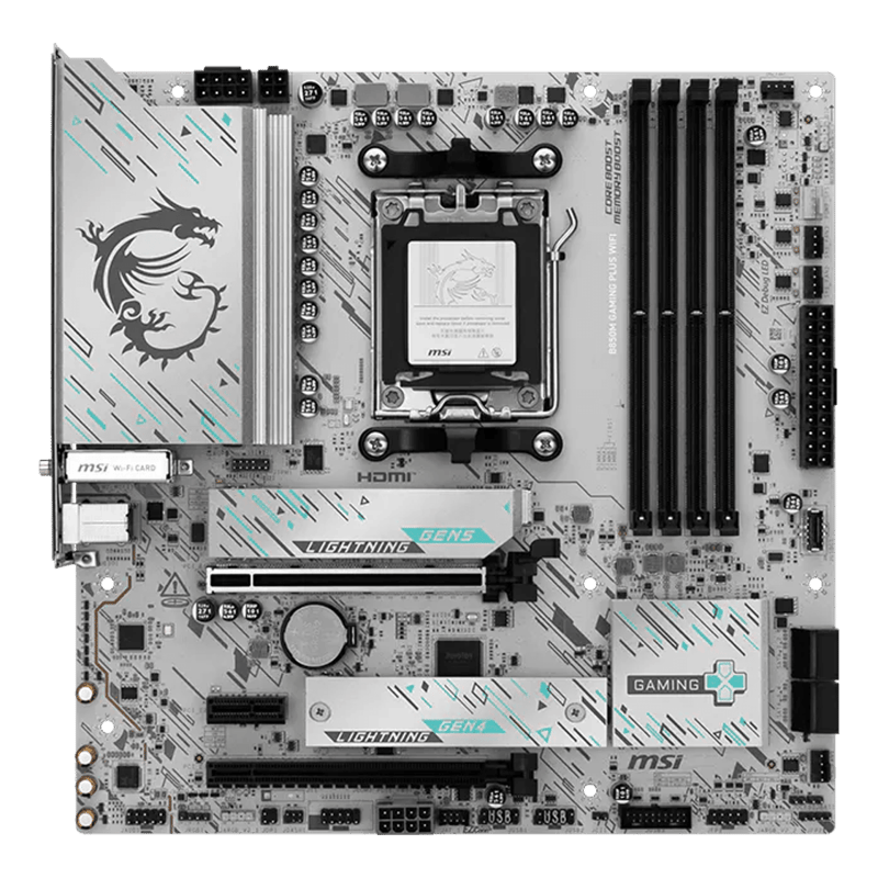 لوحة أم MSI Gaming Plus B850 WiFi Micro-ATX AM5 DDR5 - 6