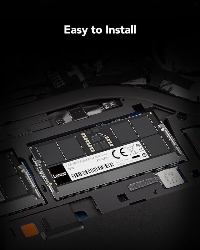 Lexar DDR5 16GB 5600MHz SODIMM Laptop Memory - 2