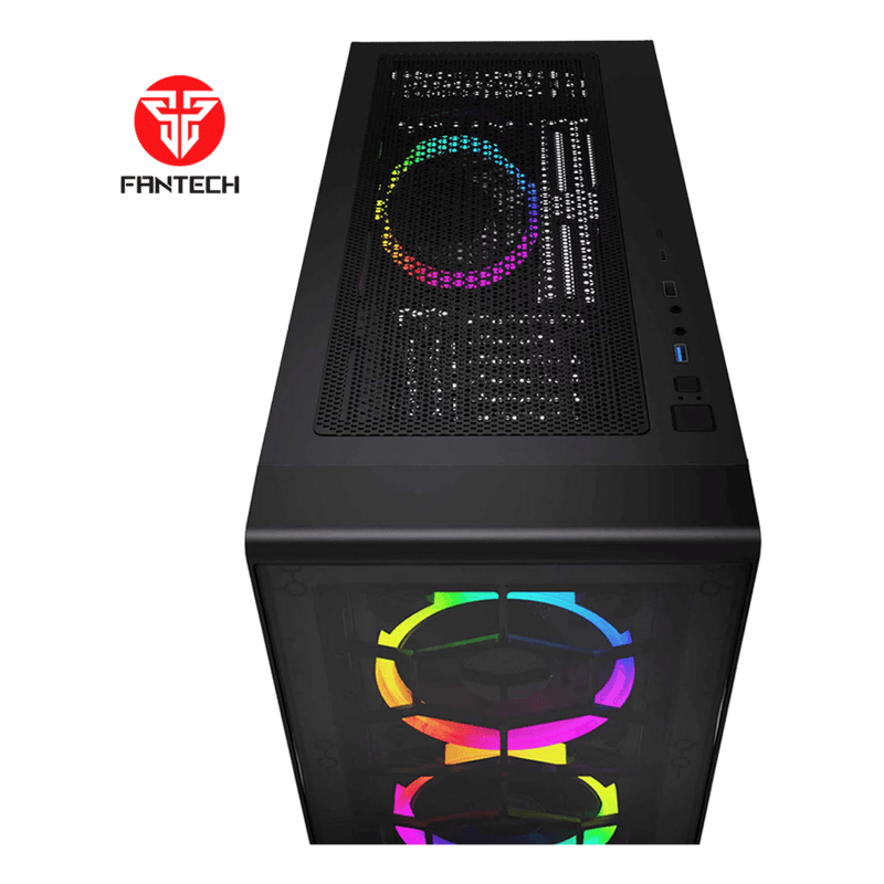 كيس Fantech Hexa XL CG82 Full-Tower أسود - 6