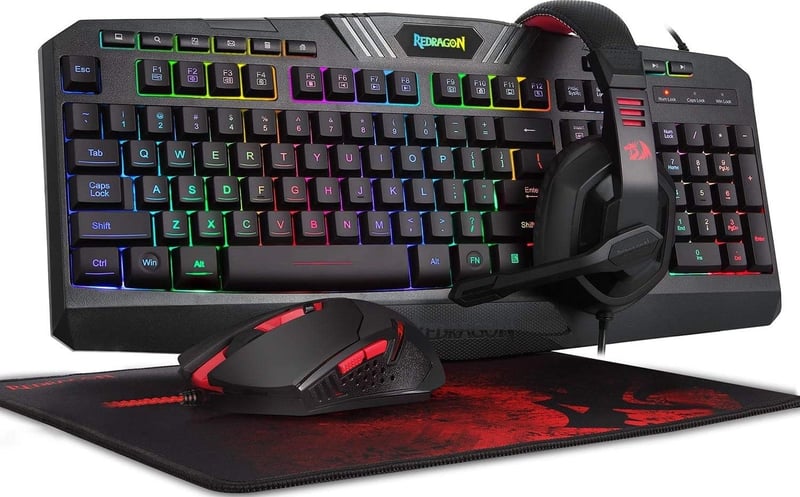 Redragon S101-BA-3 Keyboard and Mouse Combo Wired Black - 1