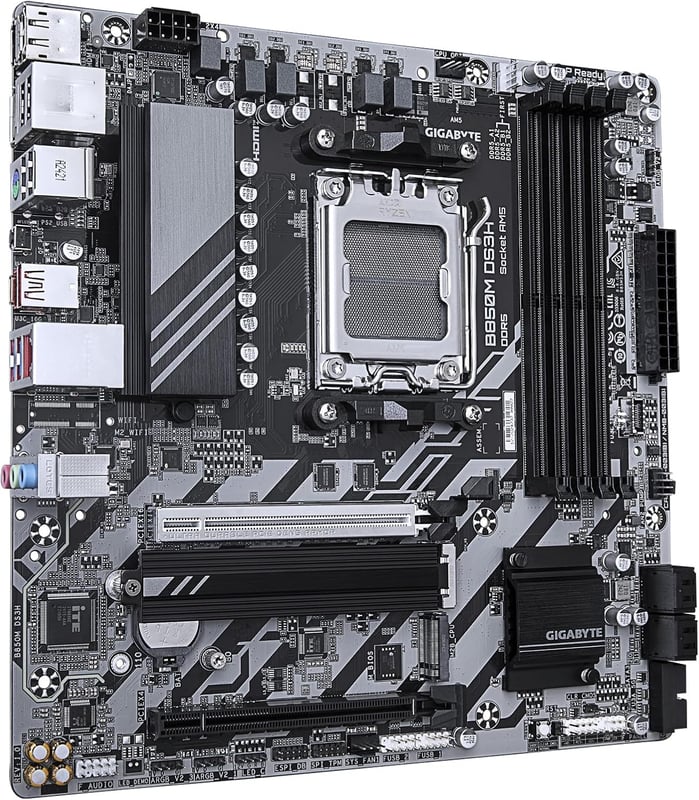 لوحة أم جيجابايت GIGABYTE B850M DS3H بمقبس AMD AM5 ودعم ذاكرة DDR5 بحجم mATX - 4