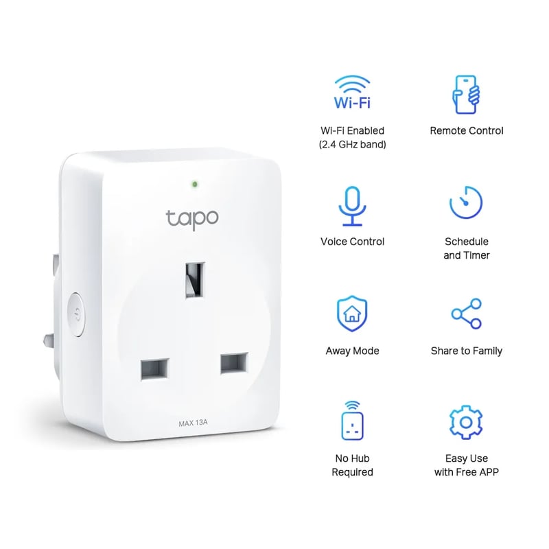 TP-Link Tapo P100 Mini Smart Wi-Fi Socket 2-Pack - 2