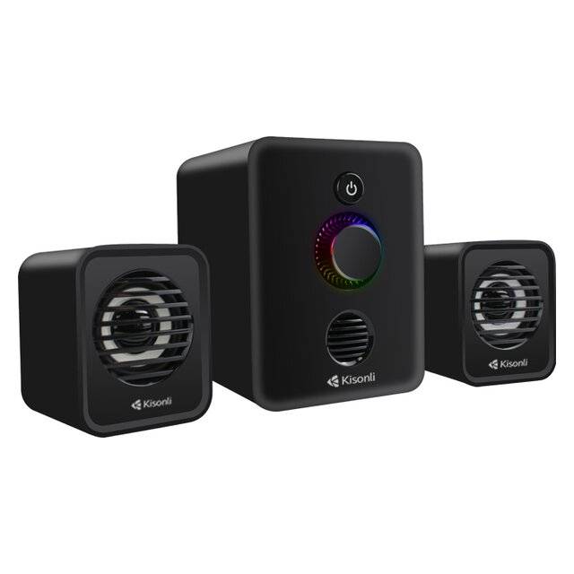 سبيكر Kisonli U-3000 2.1 قناة 11W بلوتوث أسود - 3
