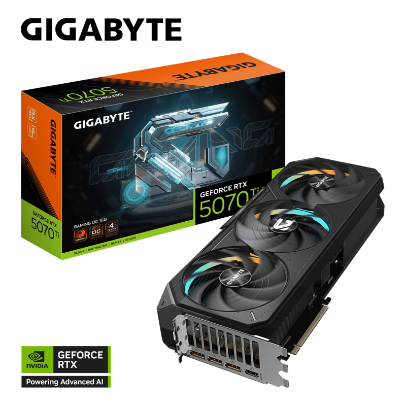 كارت شاشة Gigabyte Gaming OC GeForce RTX 5070 Ti 16GB GDDR7 - 12
