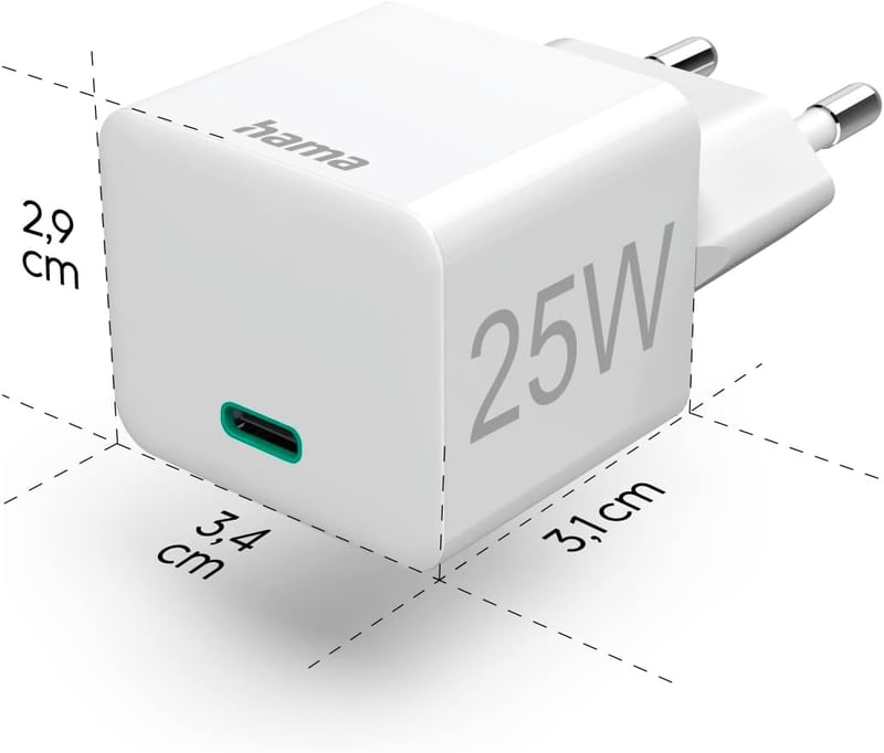 شاحن Hama 25W Power Delivery Qualcomm أسود - 3