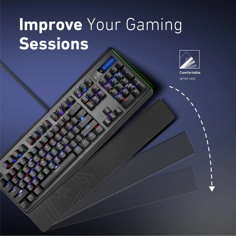Vertux Toucan Pro Mechanical Gaming Keyboard Wired RGB - 4