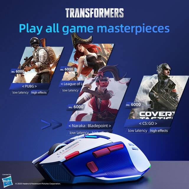 ماوس Transformers TF-GM01 12000 DPI Dual-Mode أبيض - 3