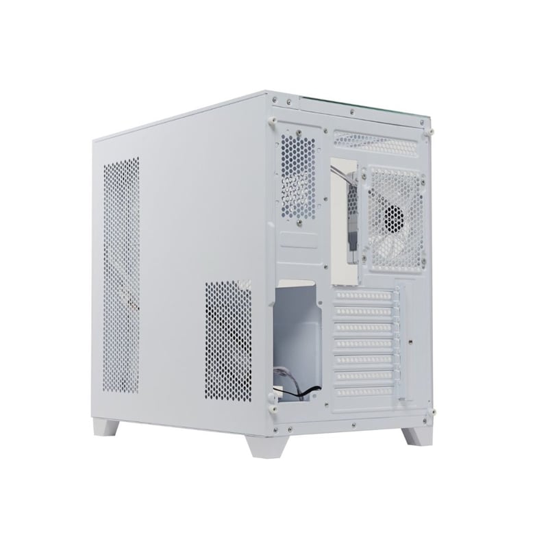 RAPTOR Gilgamesh Mid-Tower ATX Case White Tempered Glass - 6
